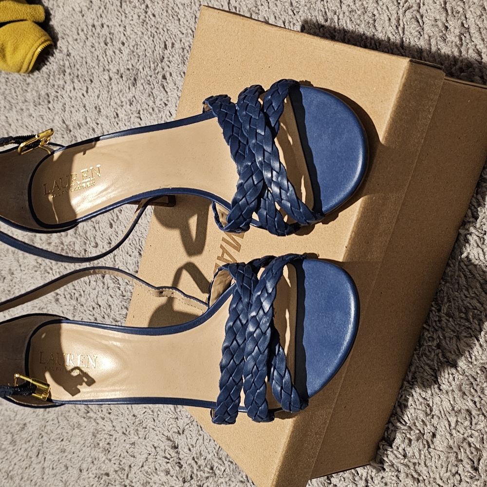 Blue Braided Women's Sandals